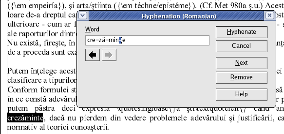 Hyphenation